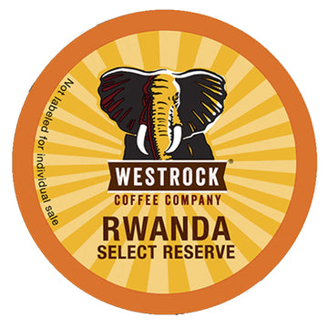 Westrock Coffee Company, Rwanda Select Reserve, Single Serve Coffee Cup, Dark Roasted, 80 Count