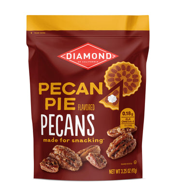 Diamond of California Pecan Pie Pecan Nuts, 3.25 oz. (4 Pack)