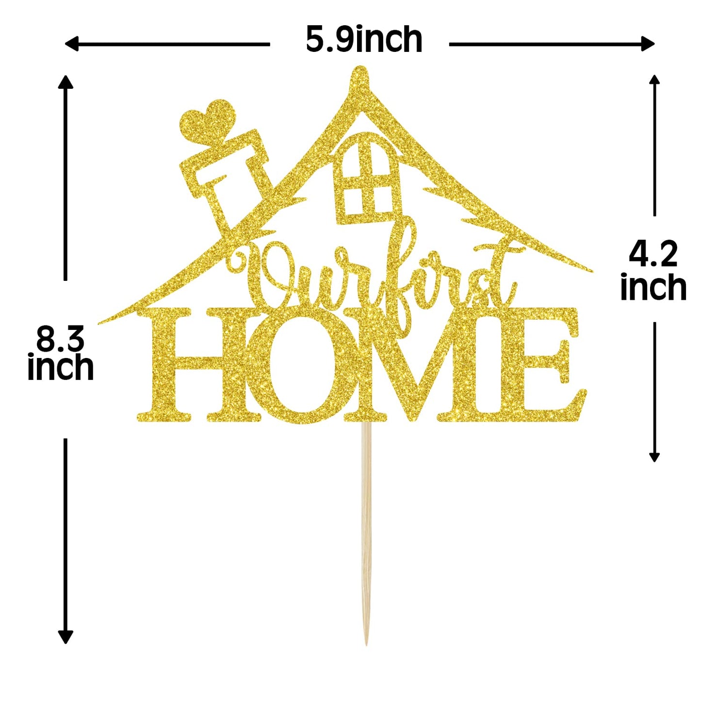 Our First Home Cake Topper, Home Sweet Home, Welcome To Our Home Cake Decor, For New Couple House Warming Party Decorations Gift