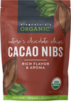 Viva Naturals Organic Cacao Nibs, 8 Oz (227 G) - Keto Friendly And Vegan, Unsweetened Chocolate Chip Substitute, Perfect For Glu