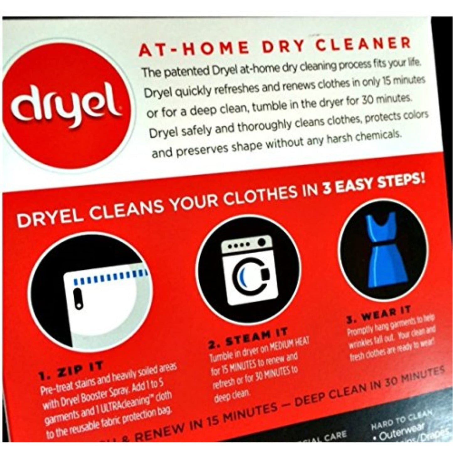 Dryel In-Dryer Cleaning Starter Kit, Breezy Clean Scent, 1 Kit