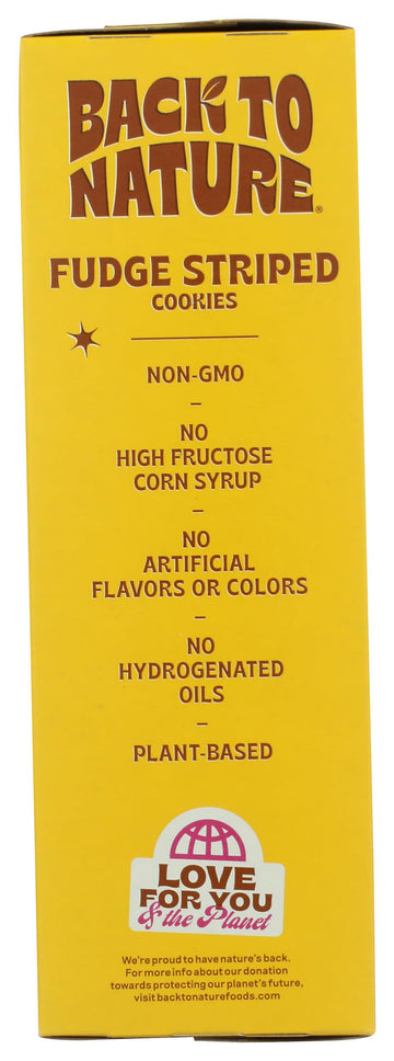 BACK TO NATURE Fudge Striped Cookies, 7.7 OZ