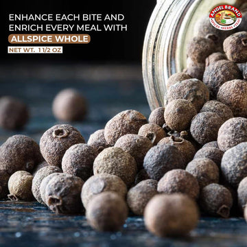 Angel Brand Allspice Berries Whole - 1.5 oz Bottle - Jamaican Allspice for Cooking and Pickling
