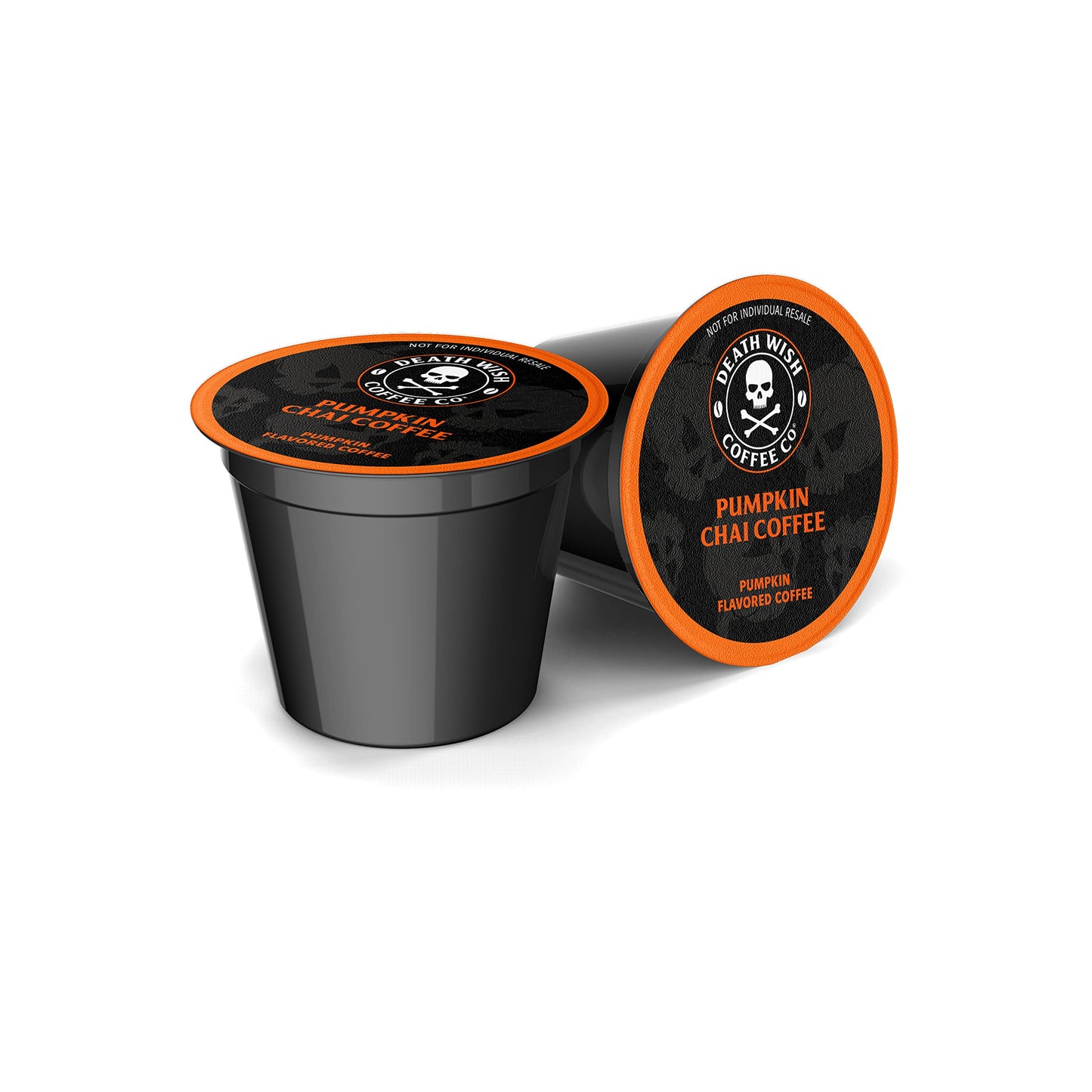 DEATH WISH COFFEE - Organic Pumpkin Spice Dark Roast Coffee Single Serve - Fair Trade, Arabica, Chai, Cardamom, Cinnamon, and Gi