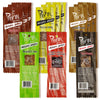 Primal Spirit Vegan Jerky 12-Pack - 10g Plant-Based Protein, Teriyaki, Hickory Smoked, Texas BBQ, Thai Peanut, Hot & Spicy, Mesquite Lime