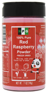 NPG Freeze Dried Red Raspberry Juice Powder 7 Oz, Seedless Fine Superfood Powder for Flavoring, Coloring, Baking, Smoothies, Pur