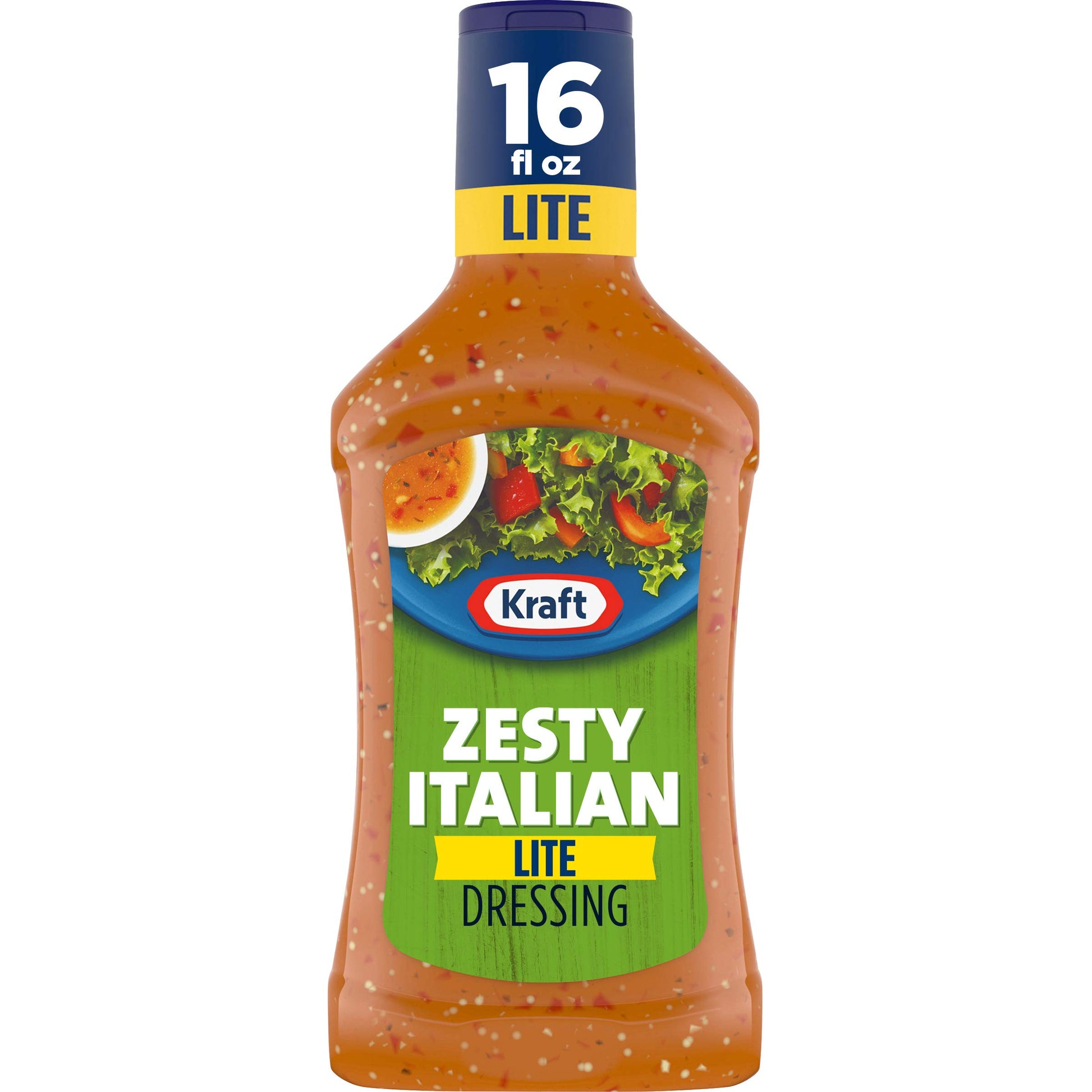 Kraft Zesty Italian Lite Salad Dressing (16 fl oz Bottles, Pack of 6)