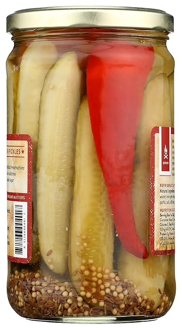 Yee Haw Pickle Company Hot Damn Dill, 24 oz.