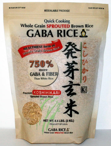 Gaba Sprouted Brown Rice 2.2 Lbs 4 Packs In Sprout Talk'S Package
