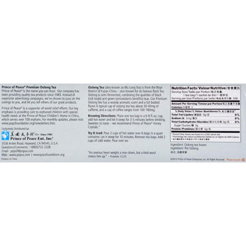 Prince Of Peace Premium Oolong Tea 100 Tea Bags (Pack Of 3)