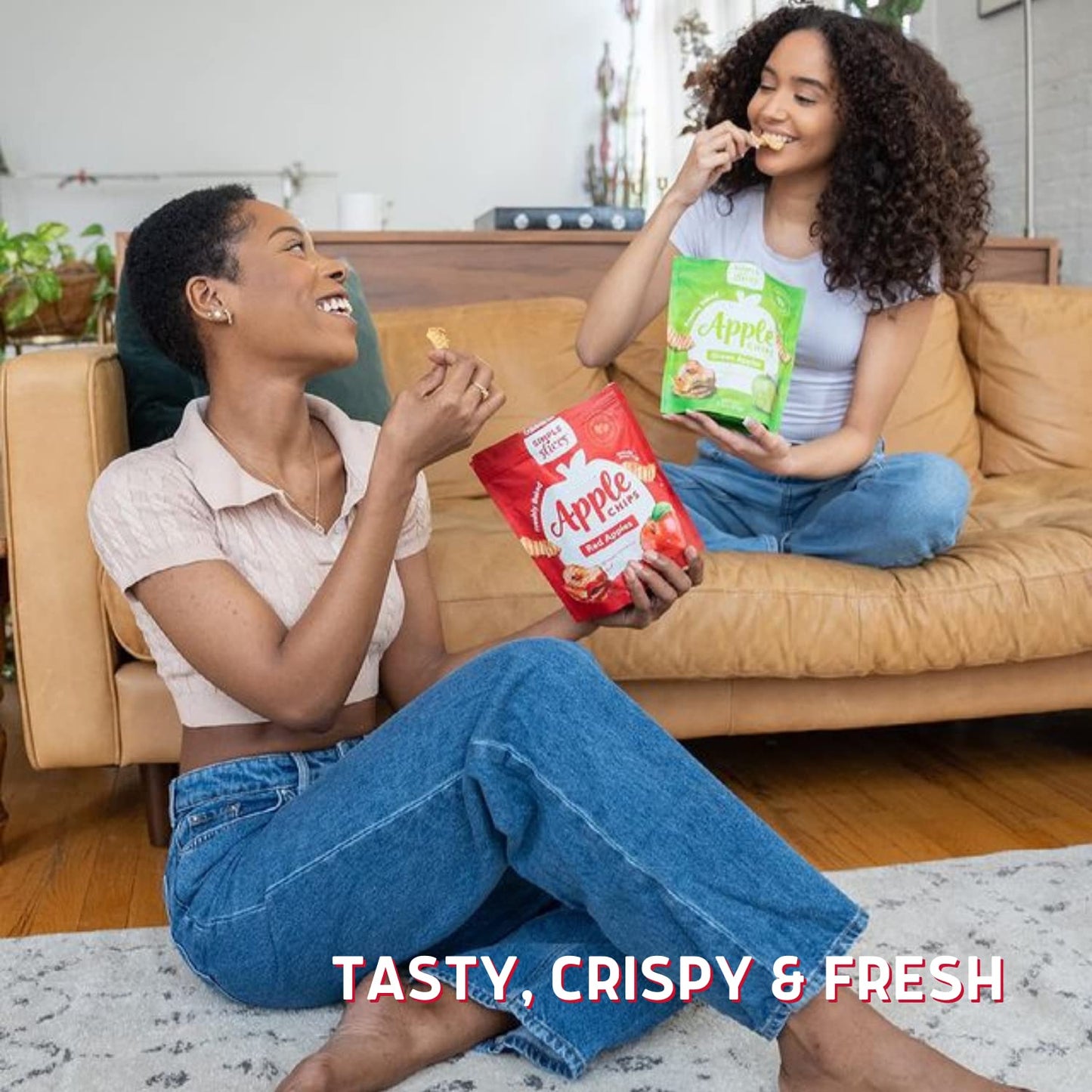 Gourmet Nut Simple Slices Baked Apple Chips, Usa Grown Sliced Dried Apples, Healthy Non Gmo Vegan Snack For Adults & Kids, Natur