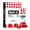 Thats it. Apple + Cherry 100% Natural Real Fruit Bar, Best High Fiber Vegan, Gluten Free Healthy Snack, Paleo for Children & Ad