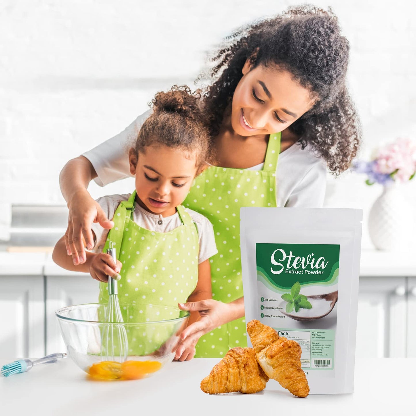 CCnutri Stevia Pure Stevia Powder 7oz, Zero Calorie Sugar Substitute, No Fillers, Highly Concentrated, Premium Sweetener