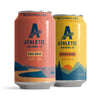 Athletic Brewing Company Non-Alcoholic Beer Variety Pack, Golden & Hazy IPA, 12 Fl Oz Cans, 12 Pack