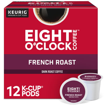 Eight O'Clock Coffee French Roast, Single-Serve Coffee K-Cup Pods, Dark Roast, 72 Count