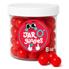 Jar O Goodies - Holiday Treats, Christmas Stocking Stuffers, Cherry Sours Red Candy Balls Gift Set, Original Chewy Candies (8 O