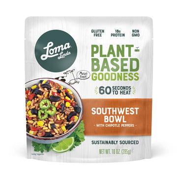 Loma Linda - Plant-Based Complete Meal Solution 10 Oz. Packets (Southwest Chipotle Bowl, 6 Pack)