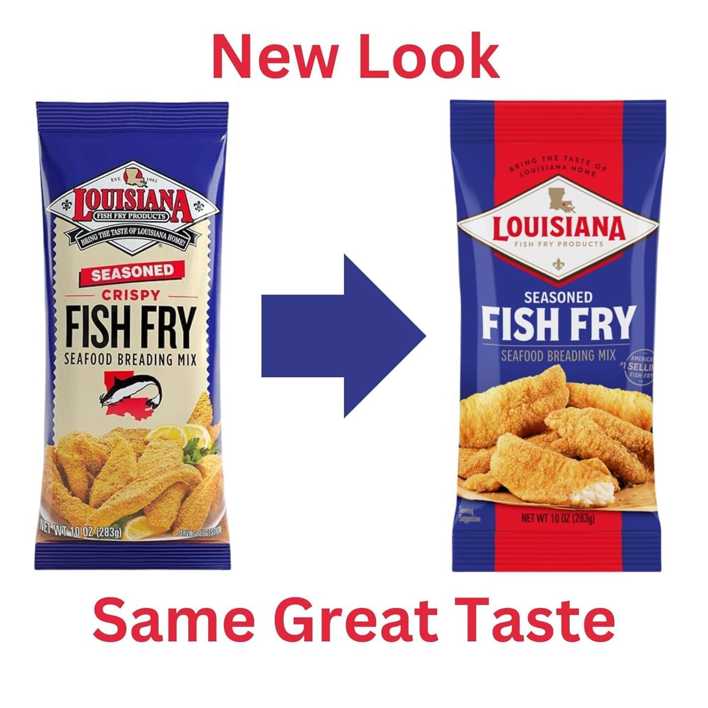 Louisiana Fish Fry, Seasoned Fish Fry, 10 Oz (Pack Of 4)