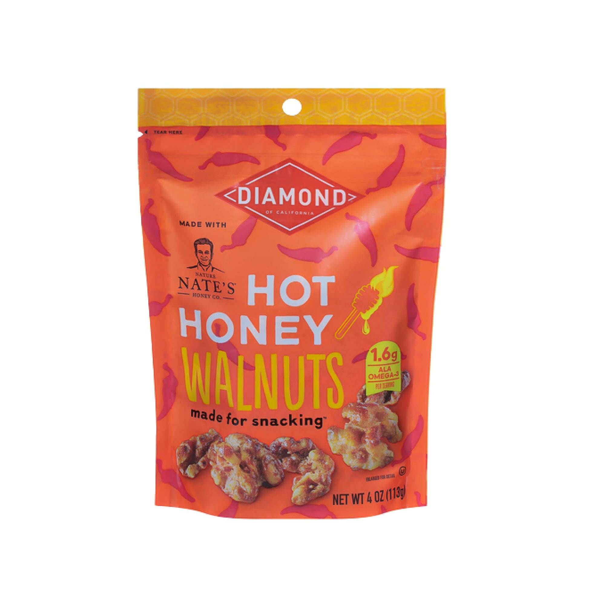 Diamond of California Hot Honey Walnuts, 4 oz, 4-Pack