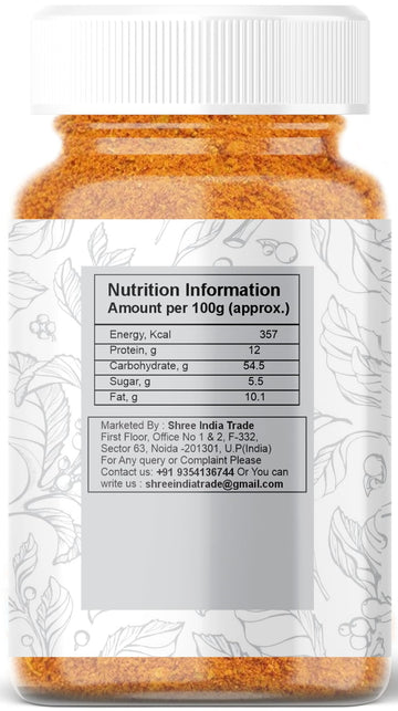 AYURVEDASHREE Pav Bhaji Masala - Premium Quality Indian Spices, All Natural, Non-GMO, 100g PET Jar