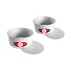 Fat Daddios Pcc-63Set Anodized Aluminum Round Cheesecake Pans, 2 Piece Set, 6 X 3 Inch