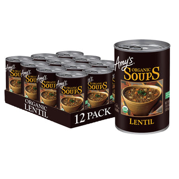 Amy'S Soup, Vegan, Gluten Free, Organic Lentil, 14.5 Ounce (Pack Of 12)