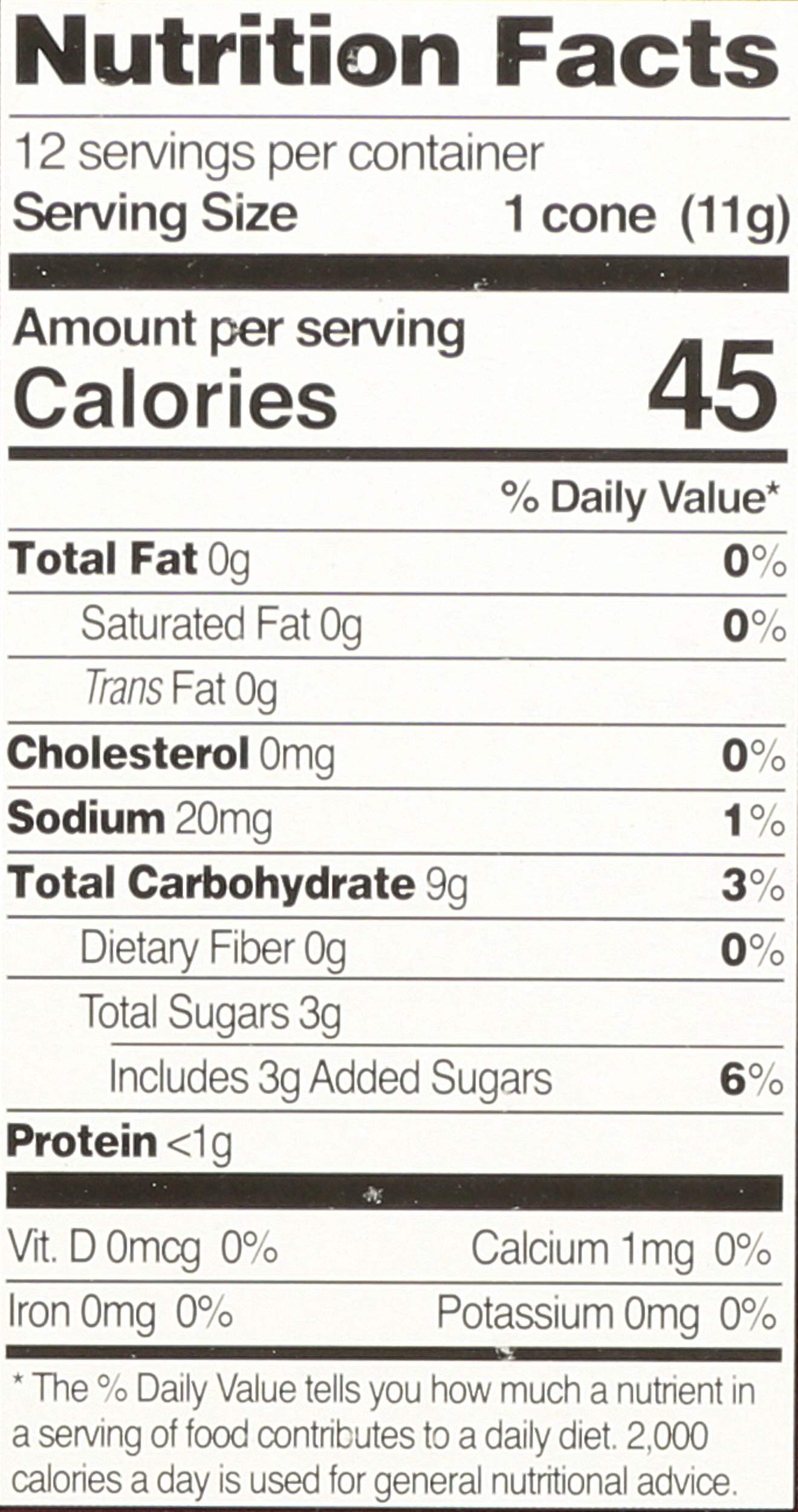 Lets Do Organics, Sugar Ice Cream Cone, Organic, 5 Ounce