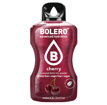 Bolero- Sugar Free Drink Mix Packets Cherry Fruit Flavors | Powdered Flavored Water Packets | 36 Small Sachet On The Go Packets