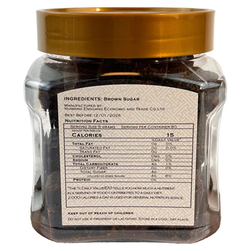 LUCENTIS Chinese Brown Sugar Cubes – 14.2oz Handmade Yunnan Dark Sugar, Natural Sweetener for Tea & Coffee