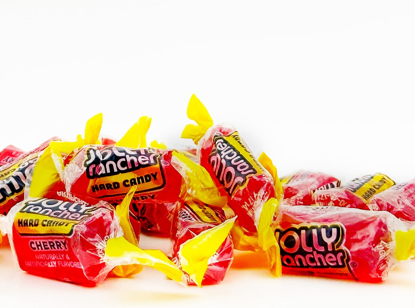 CHERRY JOLLY RANCHER Hard Candy Original Flavor 1 lb - Bulk Bag Individually Wrapped (74 Pieces)
