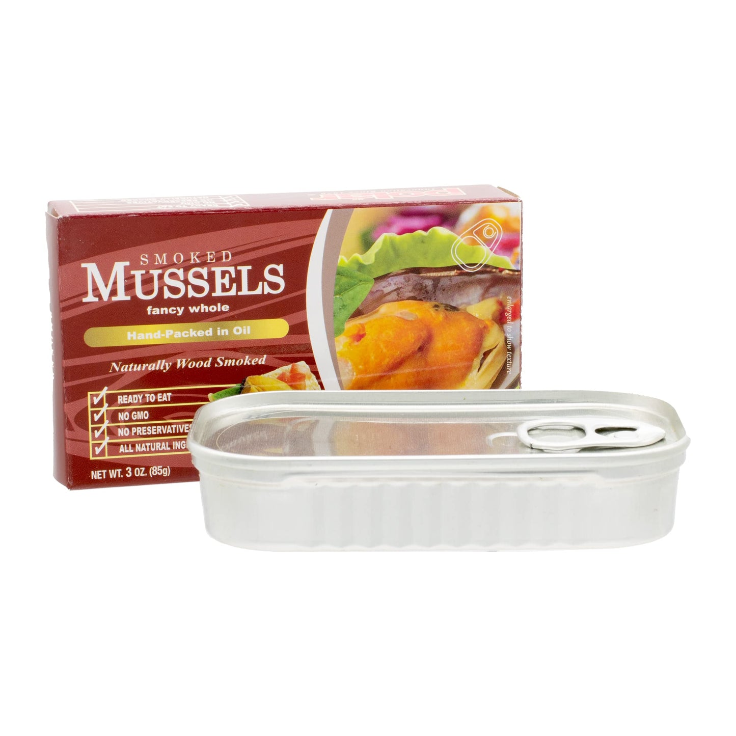 MW Polar Smoked Mussels, 3 Ounce, Pack of 24, Model 189