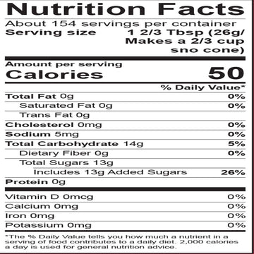 Hypothermias Black Cherry Ready to Use Gallon (128 Fl. Oz) Hawaiian Snow Cone Flavors Syrup - Shaved Ice, 100% Pure Cane Sugar