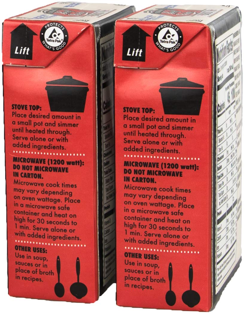 Trader Joes Organic Beef Bone Broth 17Fl Oz 503Ml (Two Boxes)