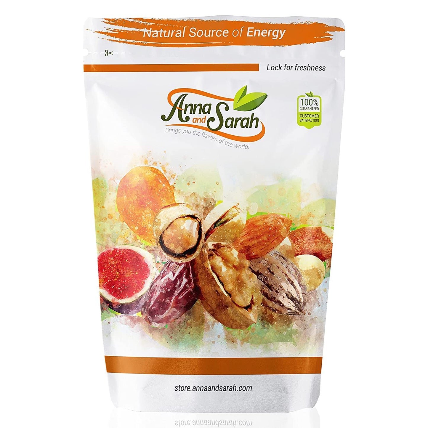 Anna and Sarah Dried Fancy Peaches in Resealable Bag, 2 Lbs