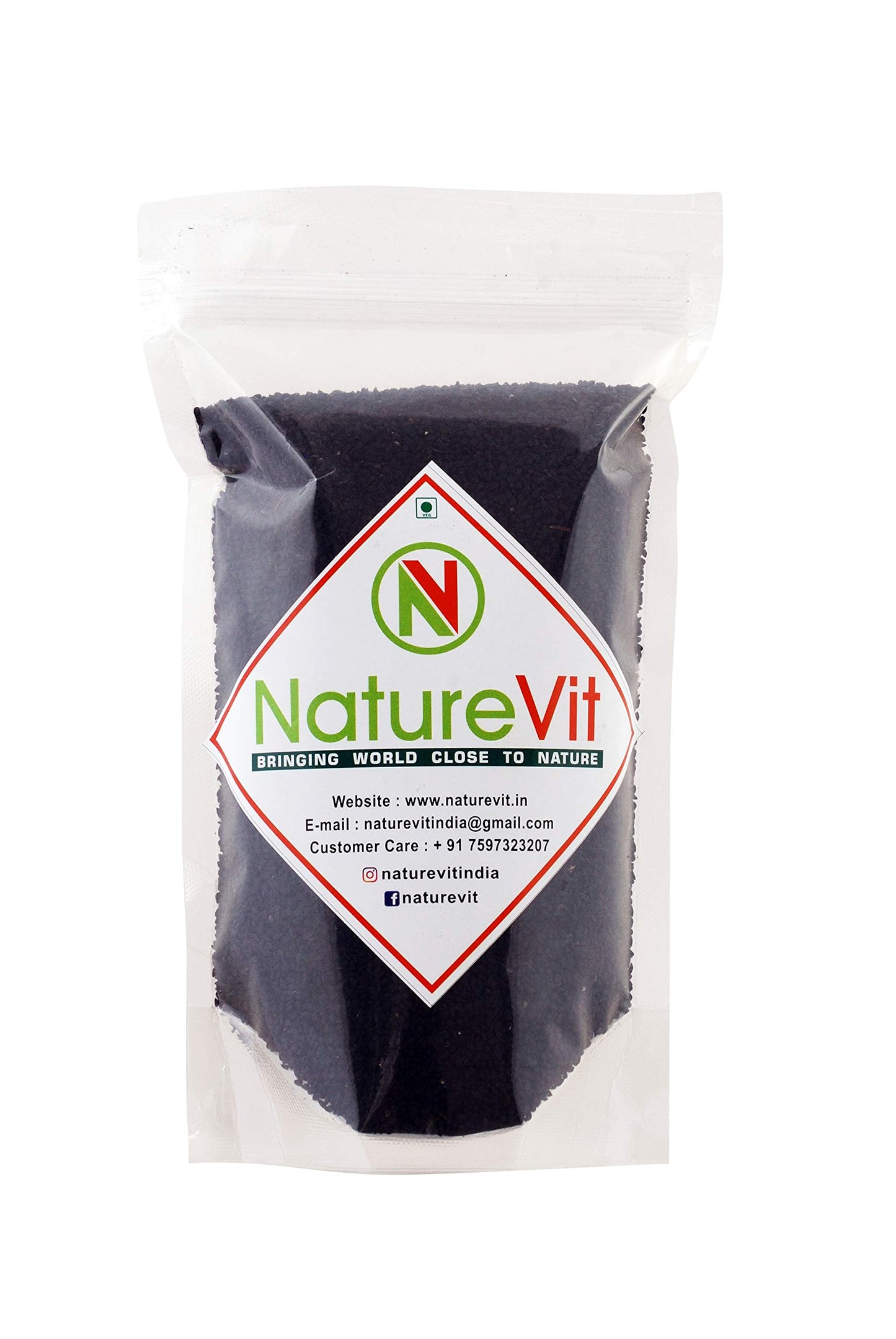 Naturevit Kalonji Seeds, 1.8 Kg | Nigella Seeds | Seeds For Hair Growth | 100% Natural Indian Superfood, Add Flavour To Curries,