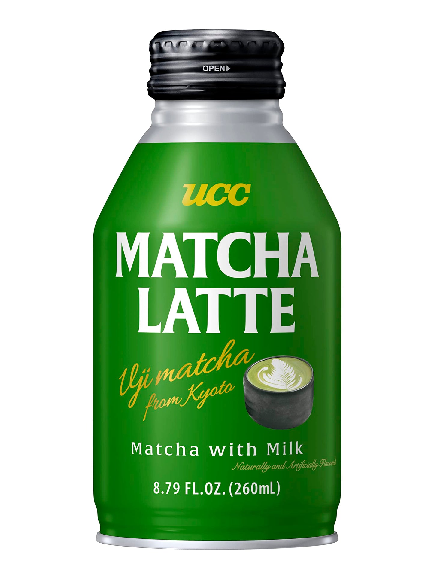 Ucc Ready To Drink Matcha Latte 8.79 Fl Oz (Pack Of 24) Delicious Top-Grade Green Tea Leaves And Rich Milk Convenient Bottled Drinks For On-The-Go Imported From Japan