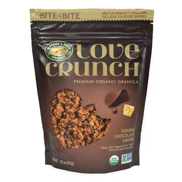 Love Crunch Organic Double Chocolate Chunk Granola, 11.5 Ounce (Pack Of 6), Non-Gmo, Fair Trade, By Nature'S Path