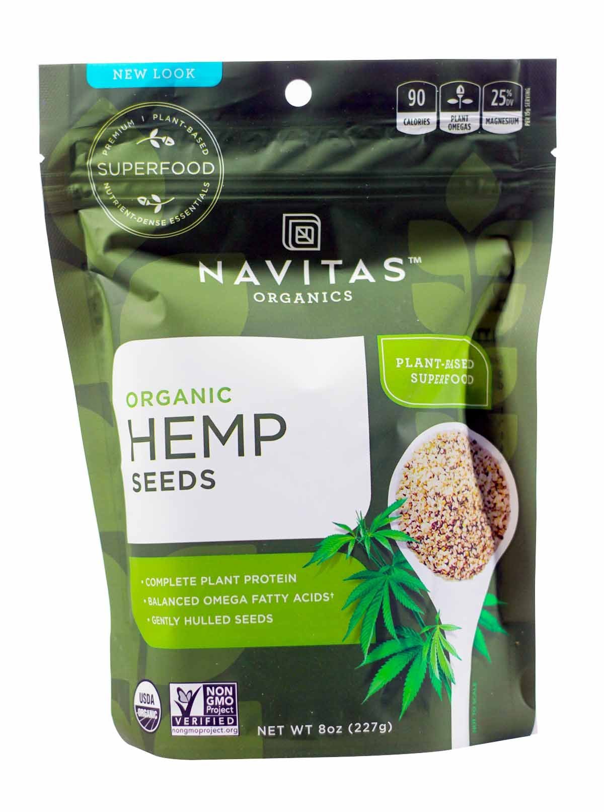 Navitas Organics Hemp Seeds Shelled, 8-Ounce