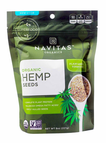 Navitas Organics Hemp Seeds Shelled, 8-Ounce