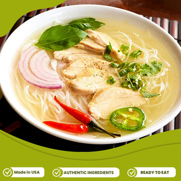 Essence Of Lotus Instant Chicken Pho Soup Mix - Ready-To-Eat Flavorful, Restaurant-Quality Pho Broth, Made In The Us (Chicken Ph