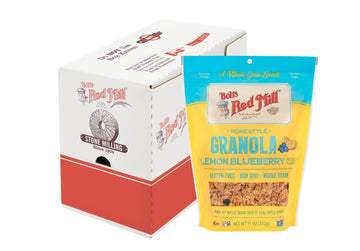 Bob’S Red Mill Lemon Blueberry Homestyle Granola, 11 Ounce Bag (Pack Of 6), Certified Gluten Free, Non-Gmo, Whole Grain