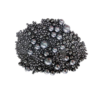 Edible Black Sugar Pearls Candy Sprinkles 120G/ 4.23Ounce Baking Cake Sprinkles Cupcake and Cake Topper Cookie Decorations Weddi