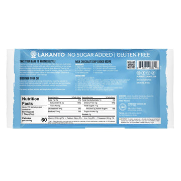 Lakanto Milk Chocolate Chips - Sweetened With Monk Fruit Sweetener And Erythritol, Perfect For Baking, Pancakes, Muffins, Protein Bites, Melting, Snacking, Toppings, Smoothies (8 Oz - Pack Of 3)