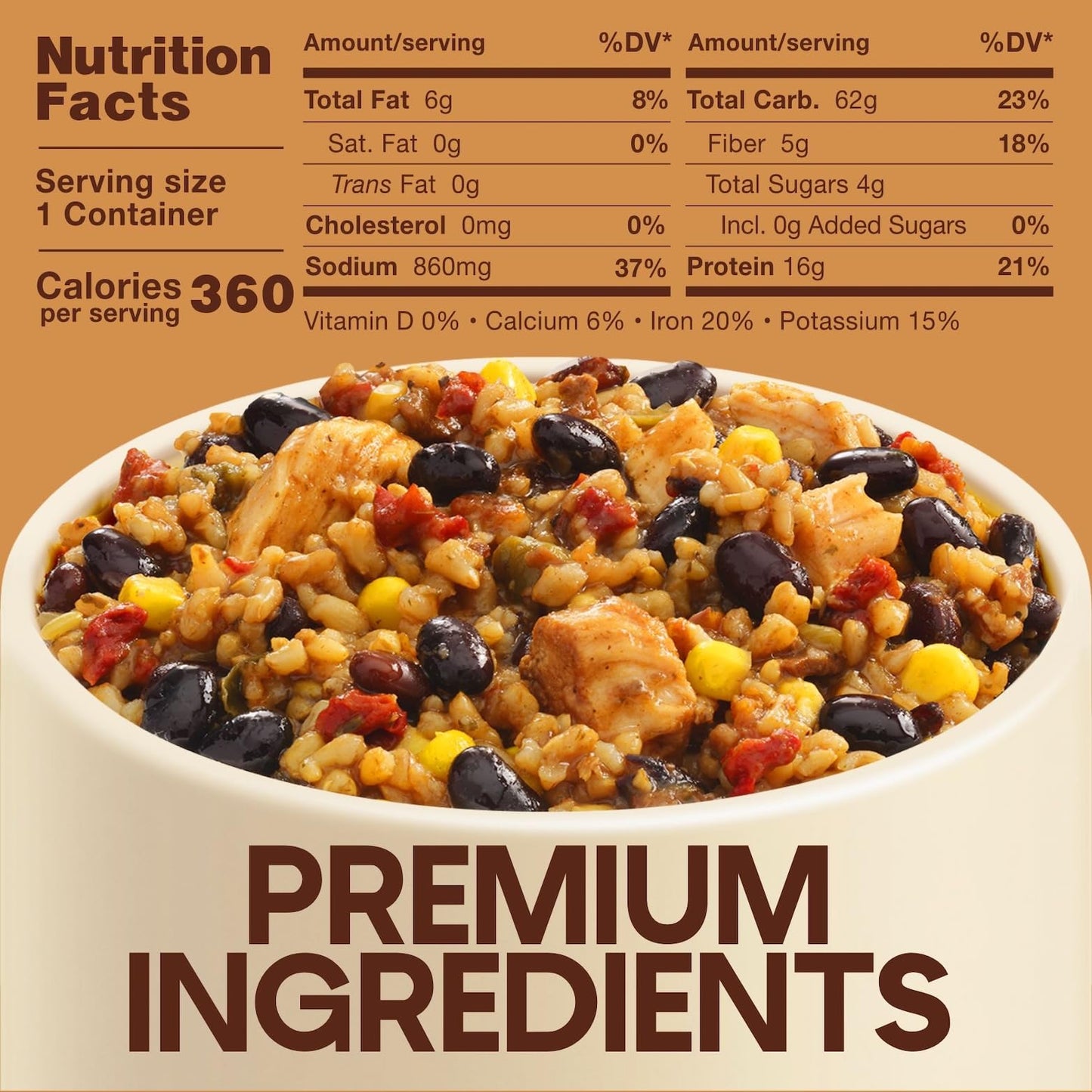 Born Simple Prepared Meals - Ready To Eat Mexican-Style Chicken Rice Bowl | 16G Protein | 11 Oz (Pack Of 3)