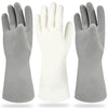 Cleanbear Cleaning Gloves Latex Free Rubber Gloves Reusable Lightweight And Durable Set Of 3 With 2 Pairs Of Gray Gloves And 1 P