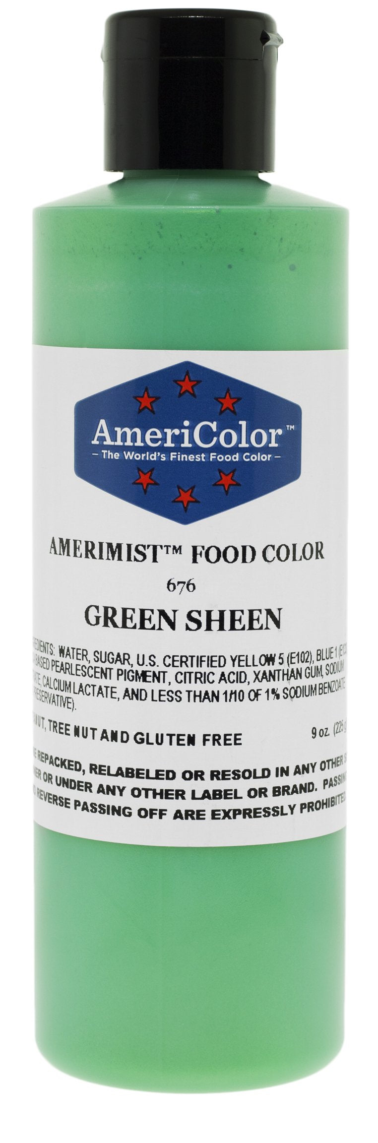 Americolor Amerimist Airbrush Color 9 Ounce, Green Pearl Sheen