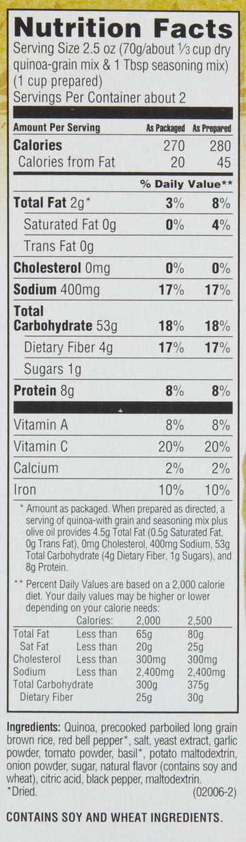 Near East Quinoa Blend, Roasted Red Pepper and Basil, 4.9 oz