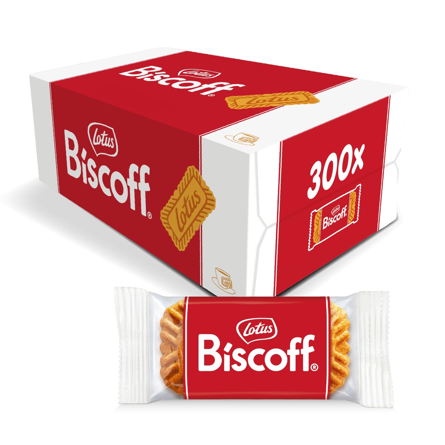 Lotus Biscoff Cookies - Caramelized Biscuit Cookies - 300 Cookies Individually Wrapped - Vegan,0.2 Ounce (Pack Of 300)