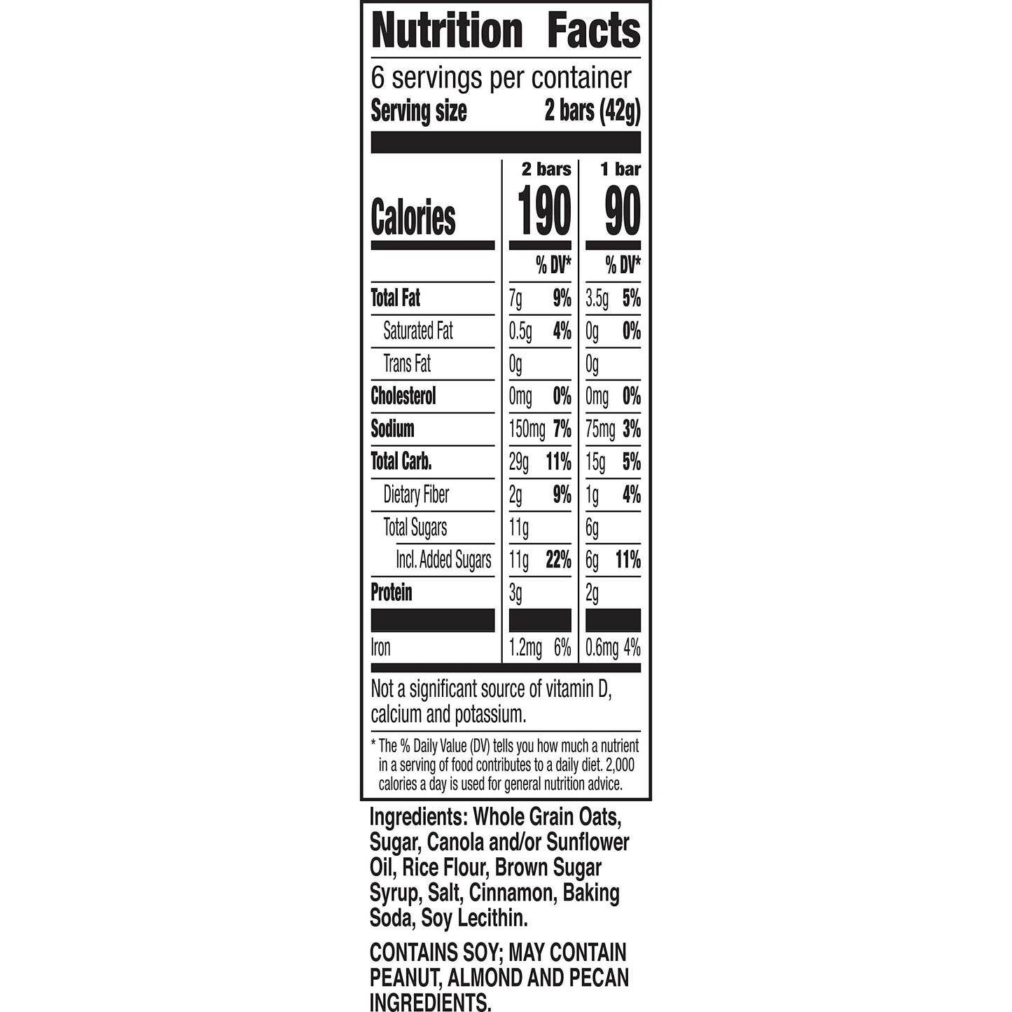Nature Valley Crunchy Granola Bars, Cinnamon, 12 Bars, 8.94 Oz (6 Pouches)