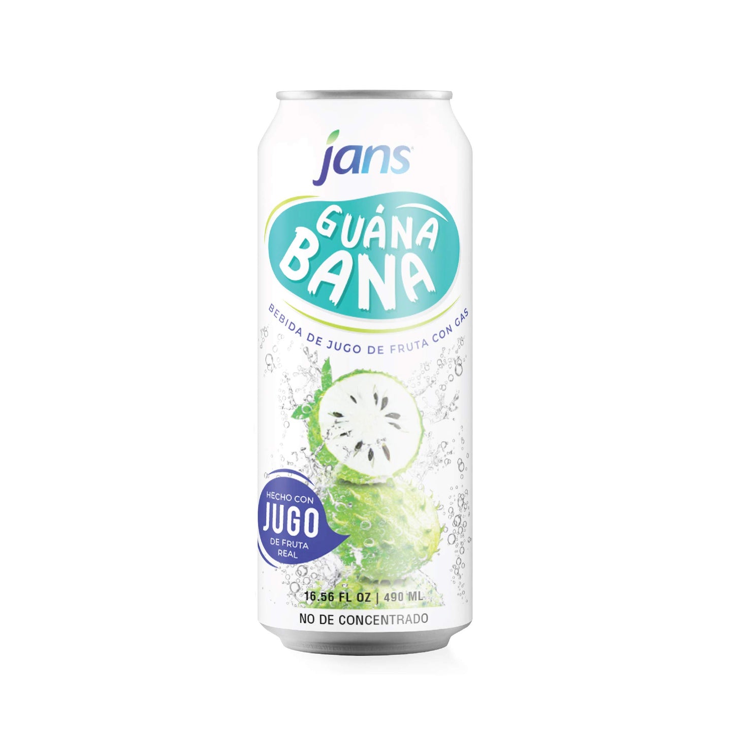 Jans Sparkling Soursop Juice, 16.9 oz (Pack of 12) | 100% Pure Graviola, Not From Concentrate, Tropical Refreshment